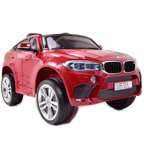 Super-Toys ORIGINÁL BMW X6M V NAJLEPŠEJ VERZII, MÄKKÉ SEDADLO, 2,4 GHZ DIAĽKOVÉ OVLÁDANIE, FARBA/ 2199