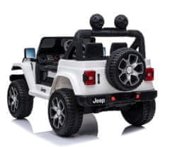 Super-Toys JEEP WRANGLER RUBICON Mäkké kolesá, mäkké sedadlo, 4x4 FULL OPTION/DK-JWR555