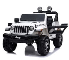 Super-Toys JEEP WRANGLER RUBICON Mäkké kolesá, mäkké sedadlo, 4x4 FULL OPTION/DK-JWR555