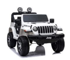 Super-Toys JEEP WRANGLER RUBICON Mäkké kolesá, mäkké sedadlo, 4x4 FULL OPTION/DK-JWR555