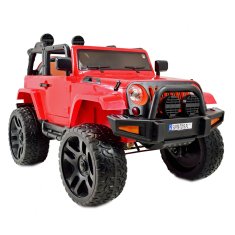 Super-Toys MEGA JEEP 4X4, MÄKKÉ KOLESÁ, MÄKKÉ SEDADLO, FUNKCIA HOJDANIA SUPER HIT/LT828