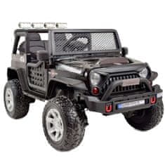 Super-Toys VEĽKÝ DZIP 4X4 HRUBÁ RÝCHLOSŤ, FUNKCIA HOJDANIA, KUFOR, MÄKKÉ KOLESÁ/XMX-617