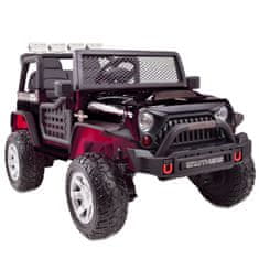 Super-Toys VEĽKÝ DZIP 4X4 HRUBÁ RÝCHLOSŤ, FUNKCIA HOJDANIA, KUFOR, MÄKKÉ KOLESÁ/XMX-617