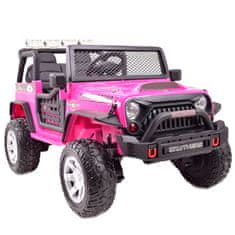 Super-Toys VEĽKÝ DZIP 4X4 HRUBÁ RÝCHLOSŤ, FUNKCIA HOJDANIA, KUFOR, FM RÁDIO, MÄKKÉ KOLESÁ/XMX-617