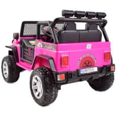 Super-Toys VEĽKÝ DZIP 4X4 HRUBÁ RÝCHLOSŤ, FUNKCIA HOJDANIA, KUFOR, FM RÁDIO, MÄKKÉ KOLESÁ/XMX-617