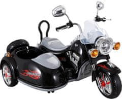 Super-Toys MOTOCYKEL CHOPPER S 12V KOŠOM SUPER POWER/SX138