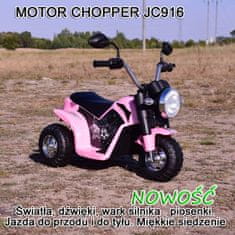 Super-Toys MOTORKA CHOPPER - PRVÁ DETSKÁ MOTORKA, MÄKKÉ SEDADLO/JC916