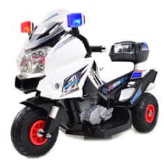 Super-Toys MEGA VEĽKÝ HRDINA MOTORKA SO ZVUKMI NA NAFUKOVACÍCH KOLESÁCH NOVÝ / 8815 12 V