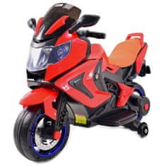 Super-Toys NAJNOVŠÍ PRETEKÁRSKY MOTOCYKEL, SVIETIACE KOLESÁ, PANEL, ZVUKY, KOŽA/3188FL