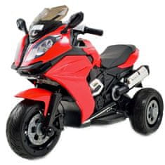 Super-Toys VEĽKÝ MOTOCYKEL RACER, MÄKKÉ EVA KOLESÁ, MÄKKÉ SEDADLO STRONG 2 EXCLUSIVE/NEL-1300