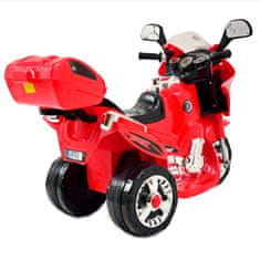 Super-Toys MOTORKA, PRETEKÁRSKA MOTORKA S KUFROM A ZVUKMI/MOTOR-518