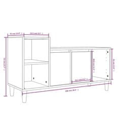 Vidaxl TV skrinka sivý dub sonoma 100x35x55 cm spracované drevo