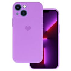 Vennus Zadný kryt Heart pre Iphone 14 Plus design 1 fialovy