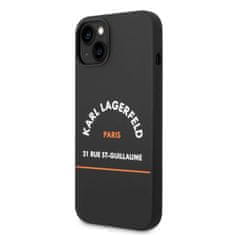 Karl Lagerfeld Zadný kryt Rue St Gullaume pre iPhone 14 Plus Black