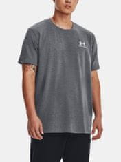 Under Armour Tričko UA LOGO EMB HEAVYWEIGHT SS-GRY XL