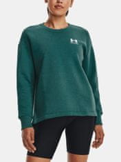 Under Armour Mikina Rival Fleece Oversize Crew-GRN XS