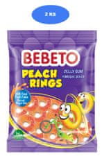 želé cukríky Peach Rings 80g (2 ks)