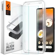 Spigen ochranné sklo Align Master pro Google Pixel 6a, čirá, 2ks