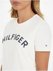 Tommy Hilfiger Tričká s krátkym rukávom pre ženy Tommy Hilfiger - krémová S