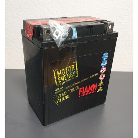 Fiamm motobatéria AGM Storm 12V, 6Ah, 100A, FTX7L-BS