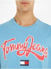 Tommy Jeans Tričká s krátkym rukávom pre mužov Tommy Jeans - svetlomodrá L