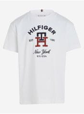 Tommy Hilfiger Biele chlapčenské tričko Tommy Hilfiger 116