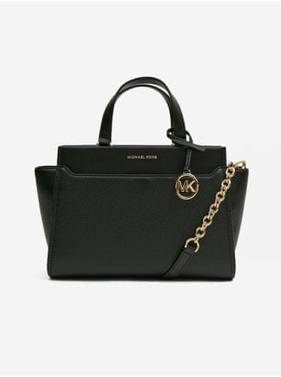 Michael Kors Čierna dámska kožená kabelka Michael Kors Graham