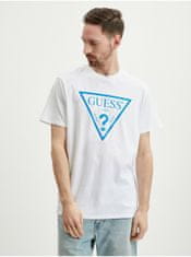 Guess Biele pánske tričko Guess Reflective XL