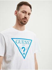 Guess Biele pánske tričko Guess Reflective XL