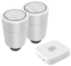 Immax NEO SMART sada 2x Termostatická hlavica Zigbee + SMART NEO BRIDGE PRO v2, Wi-Fi, TUYA