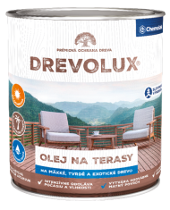 Chemolak DREVOLUX - Olej na drevené terasy 2,5 L orech