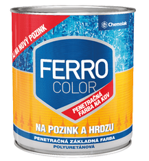 Chemolak FERRO COLOR P - Penetračná polyuretánová farba 0,75 L 0984