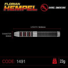 Winmau Šípky Steel Florian Hempel - 23g