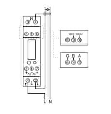 Eastron SDM120 Modbus elektromer pre LAN ovládač v3