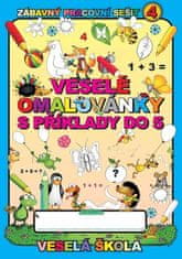 Veselé omaľovánky s príkladmi do 5