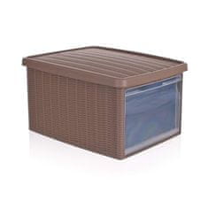 Stefanplast Box multifunkčný RATTAN 15 l, svetlo hnedý