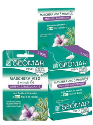 Geomar 116931 Anti-aging maska proti starnutiu s BIO kvetom ibišteka a oceánskym jantárom 2x7,5ml