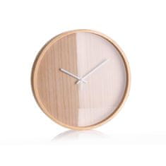 HOME DECOR Hodiny nástenné WOOD RIM 30 cm, súprava 2 ks