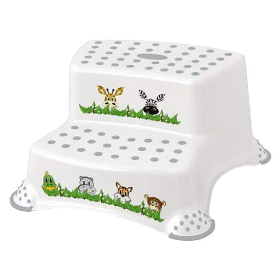 keeeper BANQUET 4kids 4kids Stolička - dvojschodík JUNGLE 40 x 37 x 21 cm, súprava 2 ks