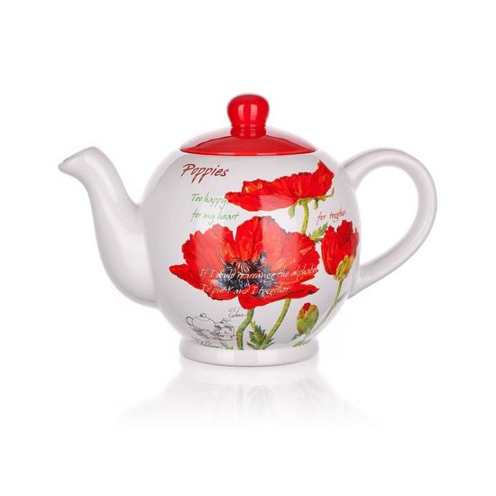 Banquet Kanvica keramická RED POPPY 1200 ml, OK, súprava 2 ks