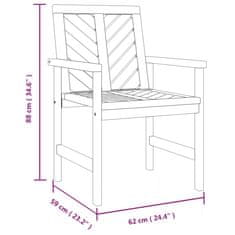 Vidaxl 3-dielna záhradná sedacia súprava akáciový masív