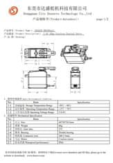 YUNIQUE GREEN-CLEAN DS3235 PRO 7.4V 35KG bezjadrový digitálny servomotor s 18T kamerou pre model robotického nákladného vozidla Baja Car 1/10 (180 stupňov)