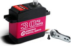 YUNIQUE GREEN-CLEAN Digitálny servomotor DS3230 PRO 7.4V 30KG s 25T vačkou pre robotický model nákladného vozidla Baja Car 1/10 (180 stupňov)