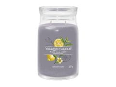 YANKEE CANDLE Black Tea &amp; Lemon svíčka 567g / 5 knotů (Signature velký)