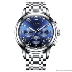 Lige Pánske hodinky modrá - 9810-2 + darček ZADARMO
