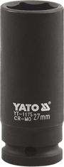 YATO Nadstavec 1" rázový šesťhranný hlboký 32 mm CrMo