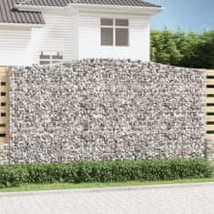 shumee Oblúkový gabionový kôš 5 ks 400x50x220/240cm pozinkované železo