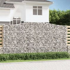 Vidaxl Oblúkový gabionový kôš 8 ks 400x50x200/220cm pozinkované železo