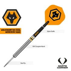 Mission Šípky Steel Football - Wolverhampton Wanderers FC - Official Licensed - Wolves - 24g