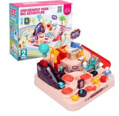 iMex Toys Náučná autodráha Pink Adventure 2v1